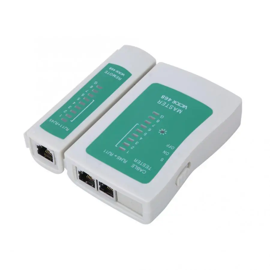 Сетевой тестер провода трекеры портативный VC468 RJ45 RJ11 LAN Сетевой линейный тросик тестер проверка инструмент автоматический контактный выключатель
