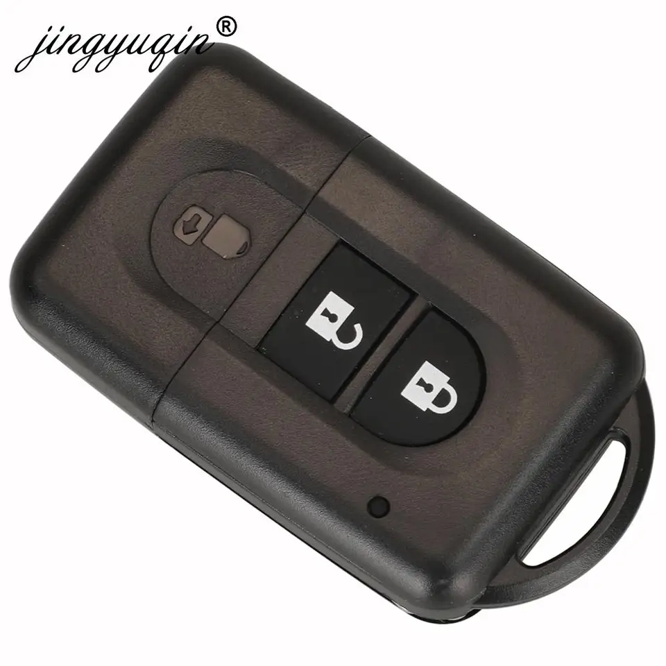 2 Knop Afstandsbediening Sleutel Shell Geen Logo V Nissan Micra Xtrail Qashqai Juke Duke Ongecensureerd Blade Key Fob Case Vervanging