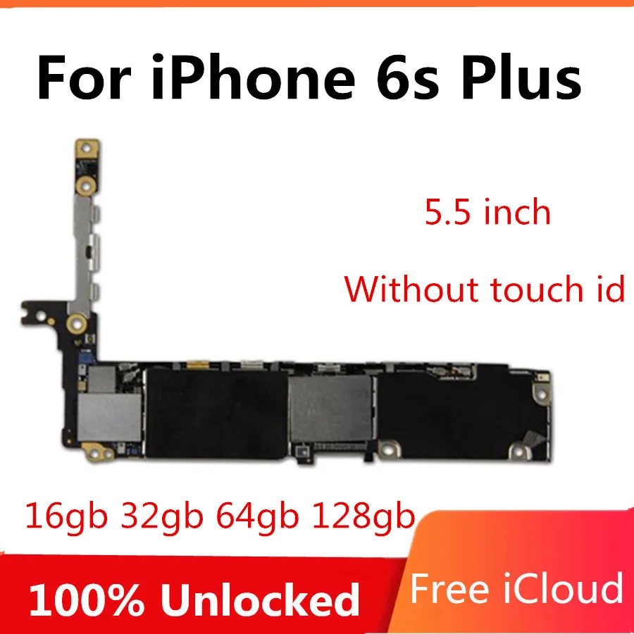 Заводская Разблокировка для iPhone 6S Plus 5,5 дюймов материнская плата Логическая плата для iPhone 6S Plus материнская плата с чипами без icloud