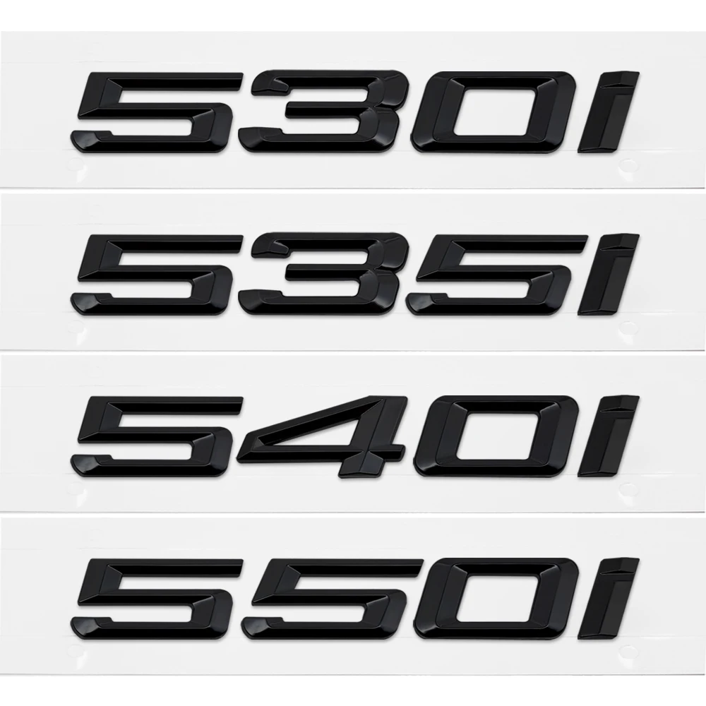 525i 530i 535i 540i 550i задний значок с эмблемой черные буквы для BMW 5 серии F10 F11 F18 F07 E12 E28 E34