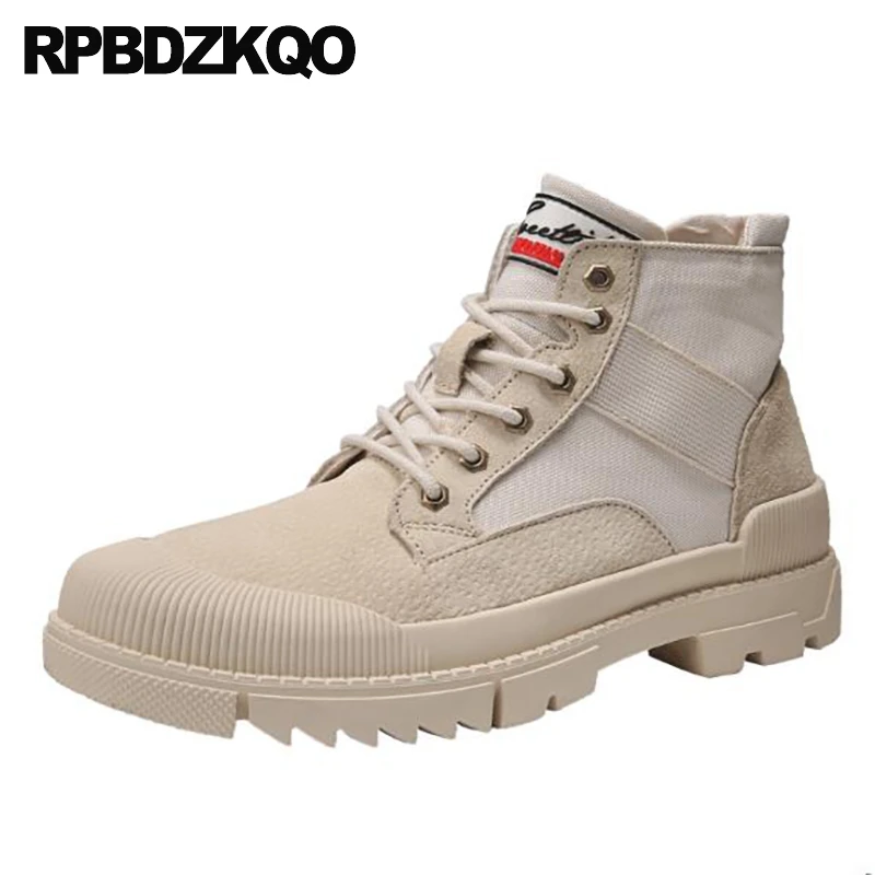 

autumn combat desert fall boots tactical suede booties patchwork army designer military canvas shoes 2019 lace up men vintage