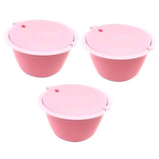 3 шт./компл. многоразового Dolce Gusto Кофе Капсула Nescafe dolce gusto многоразового пользования капсулы gusto капсулы combinacapsule пополнения 3 цвета - Цвет: 3pcs pink