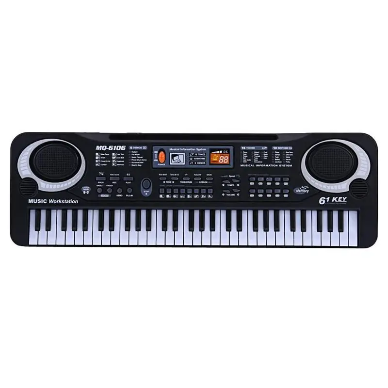 61 Ключи цифровой музыки электронная клавиатура ключ доска электрическое фортепиано Детский подарок, штепсельная вилка стандарта США