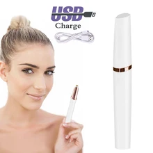 USB Перезаряжаемый электрический триммер для бровей, ручка для женщин, электробритва для бровей, губная помада, бритва для бровей, эпилятор, светильник