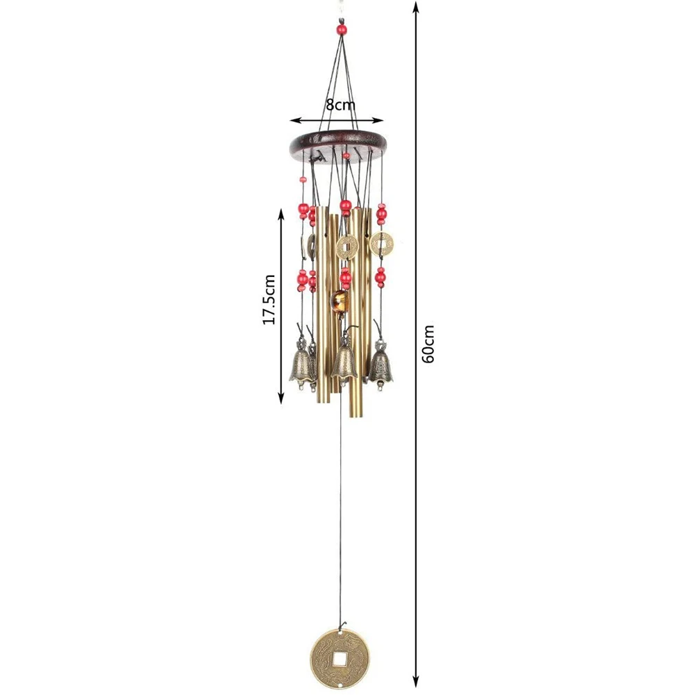 Carillon Éolien Papillon-4 Tubes Creux En Aluminium, Carillon