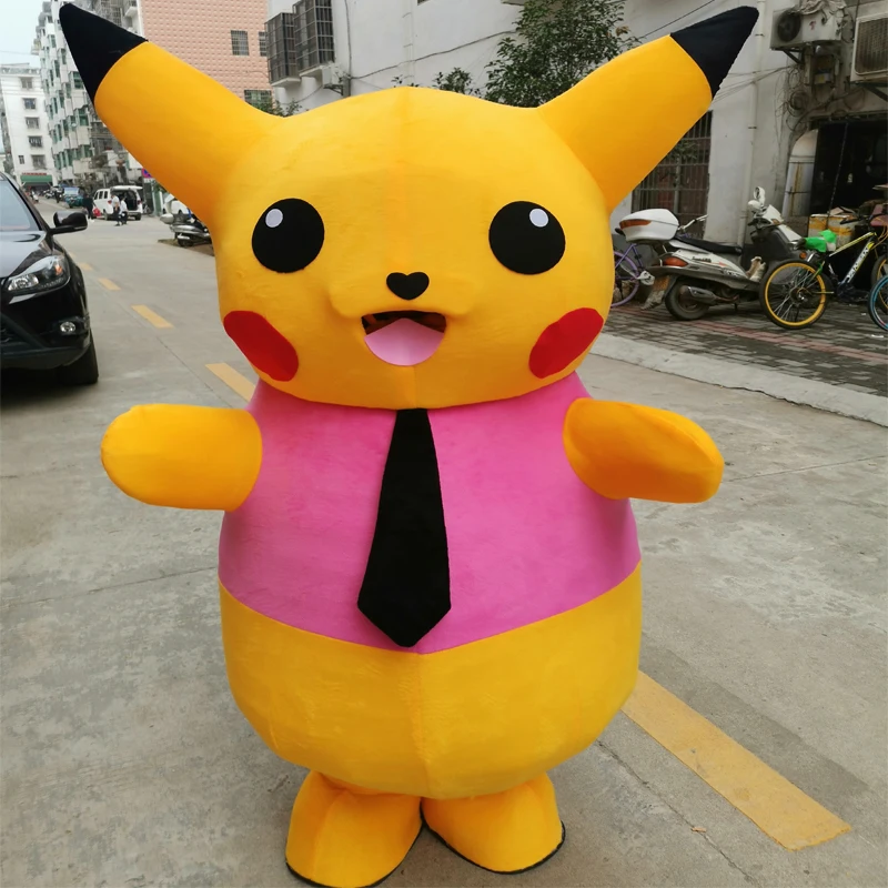 Талисман PIKACHU костюм высокое качество для продажи платье Рождество Хэллоуин забавные животные талисман одежда взрослых Размер