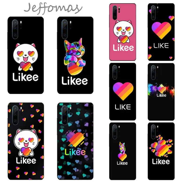 Likee Funny cat love heart Painted Phone Case For Huawei Y5 Y6 II Y7 Y9 PRIME 2018 2019 NOVA3E P20 PRO P10 Honor 10 | Мобильные
