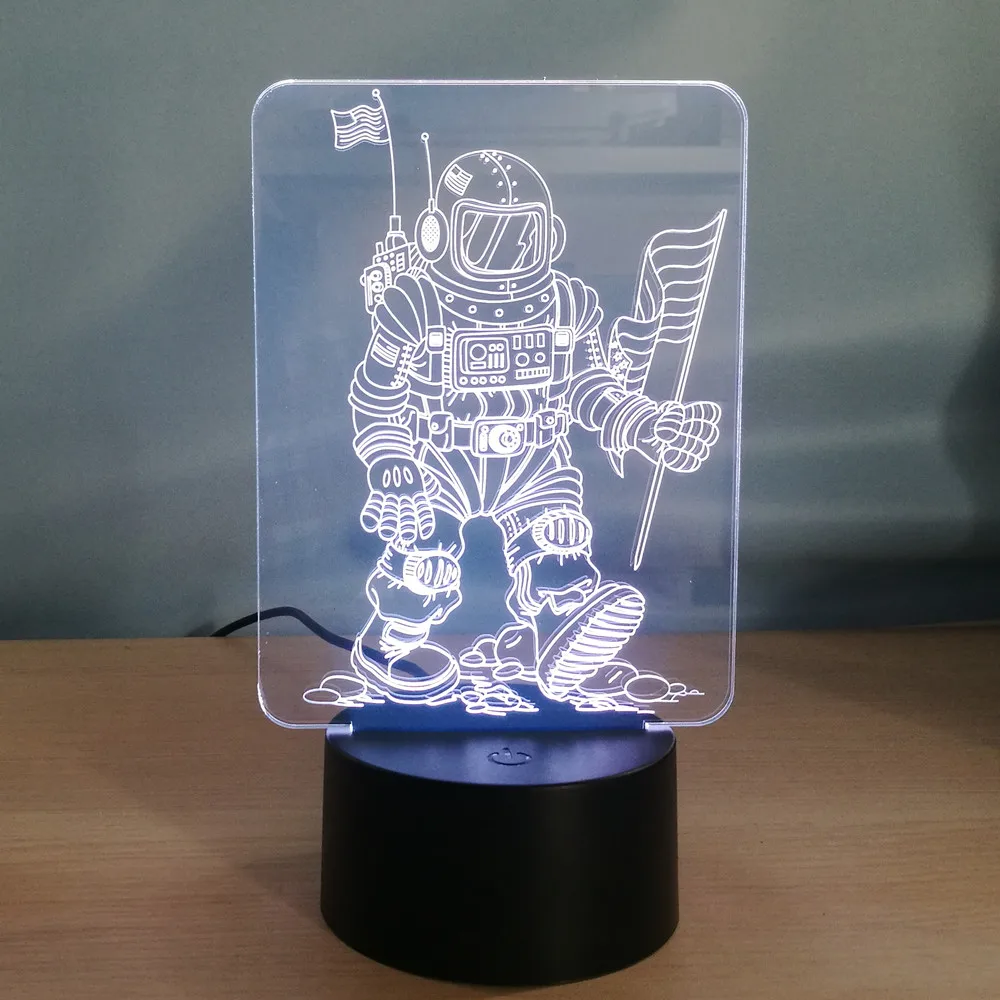 

Astronaut 3D 7 Color Lamp Visual Led Night Lights For Kids Touch Usb Table Lampara Lampe Baby Sleeping Nightlight