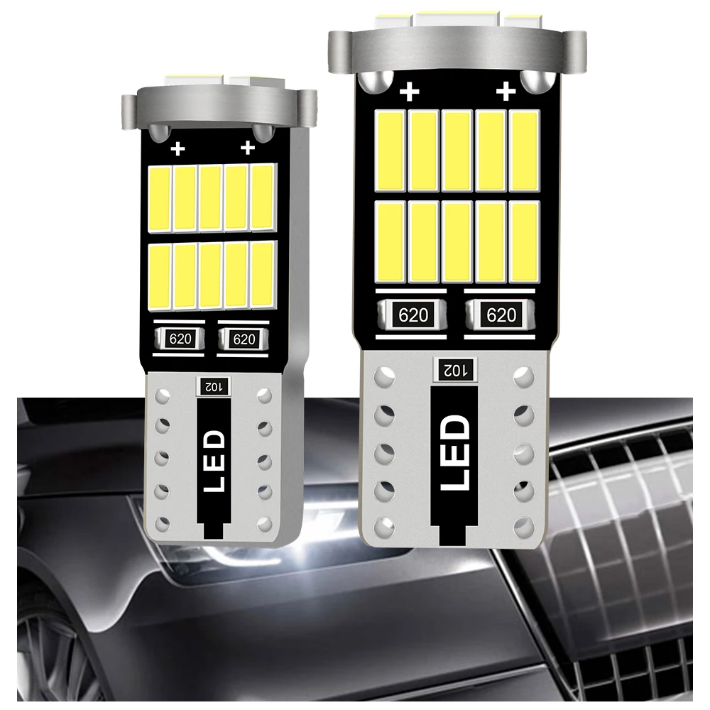 2x T10 Светодиодные лампы W5W Canbus 12 В 20SMD 6000K белый свет для чтения салона автомобиля