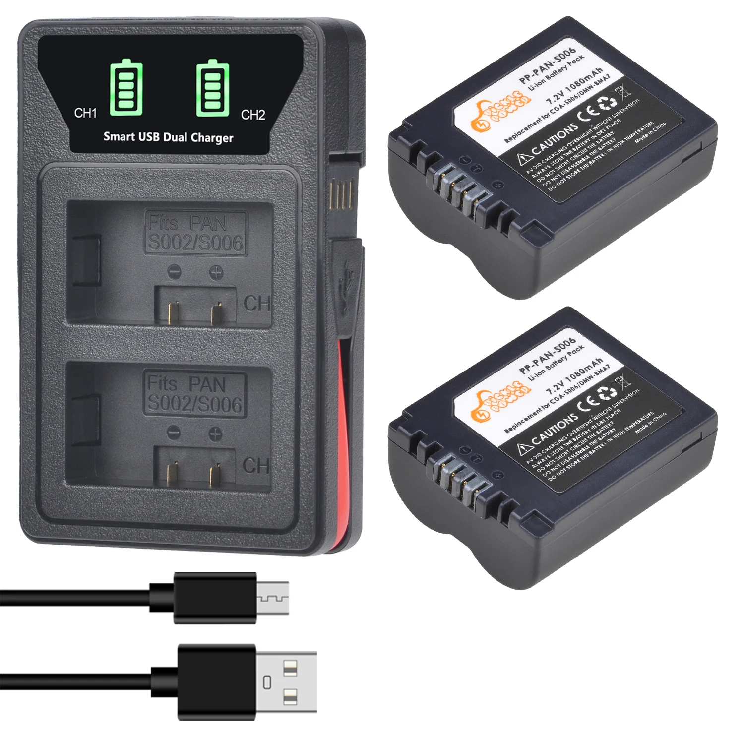 Аккумуляторная батарея CGA S006 CGA-S006A DMW-BMA7 для Panasonic Lumix fz50 fz8 fz38 fz7 CGR-S006E CGA-S006 |