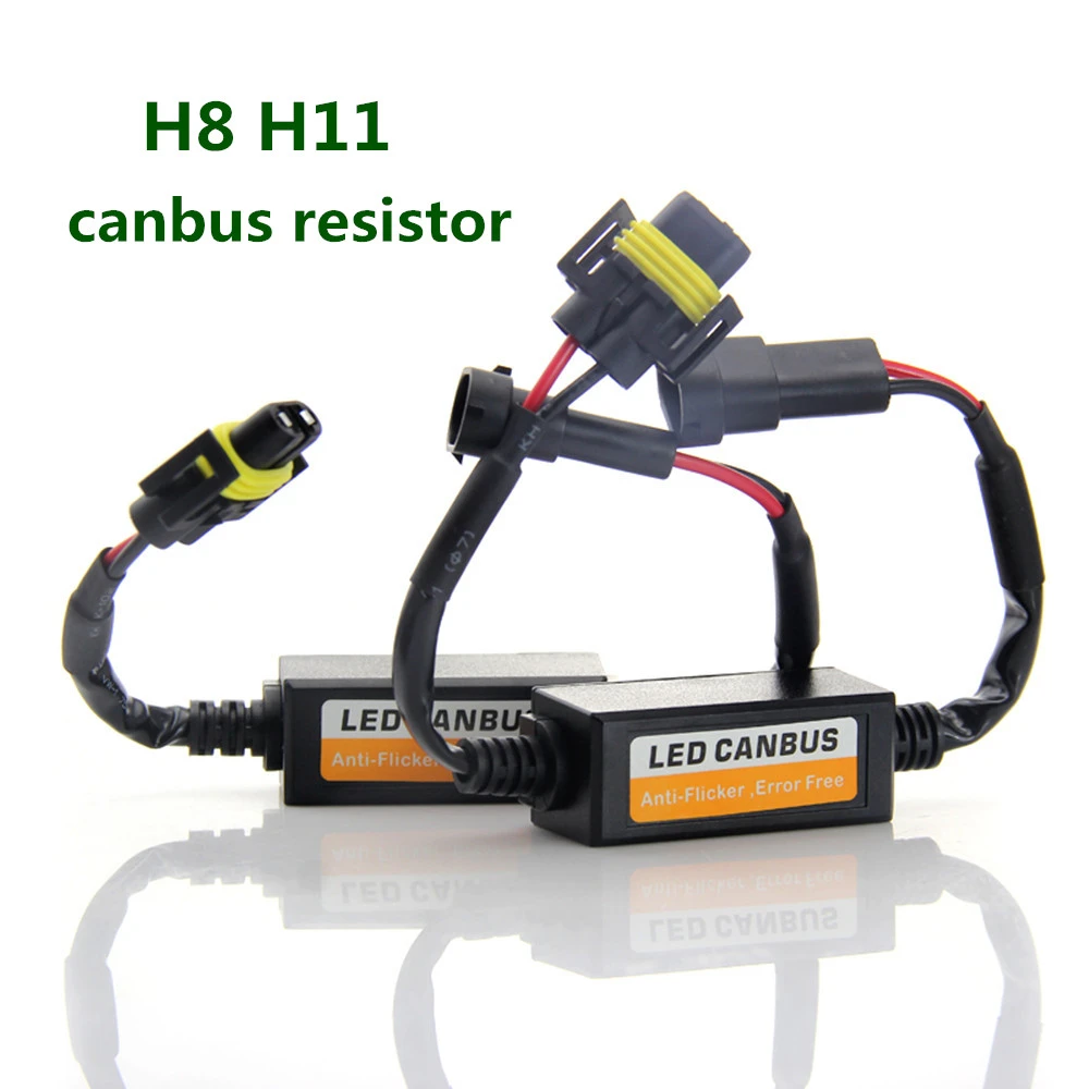 Wire LED Resistor Canceler Error Decoder 9004 HB1 Headlight Bulb Flickering Fix 