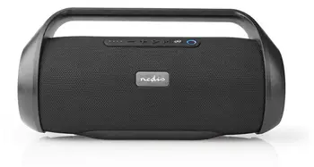 

✅Nedis portable bluetooth speaker | Reproduction 6 hours | Bluetooth®| TWS | Carry handle | Black |
