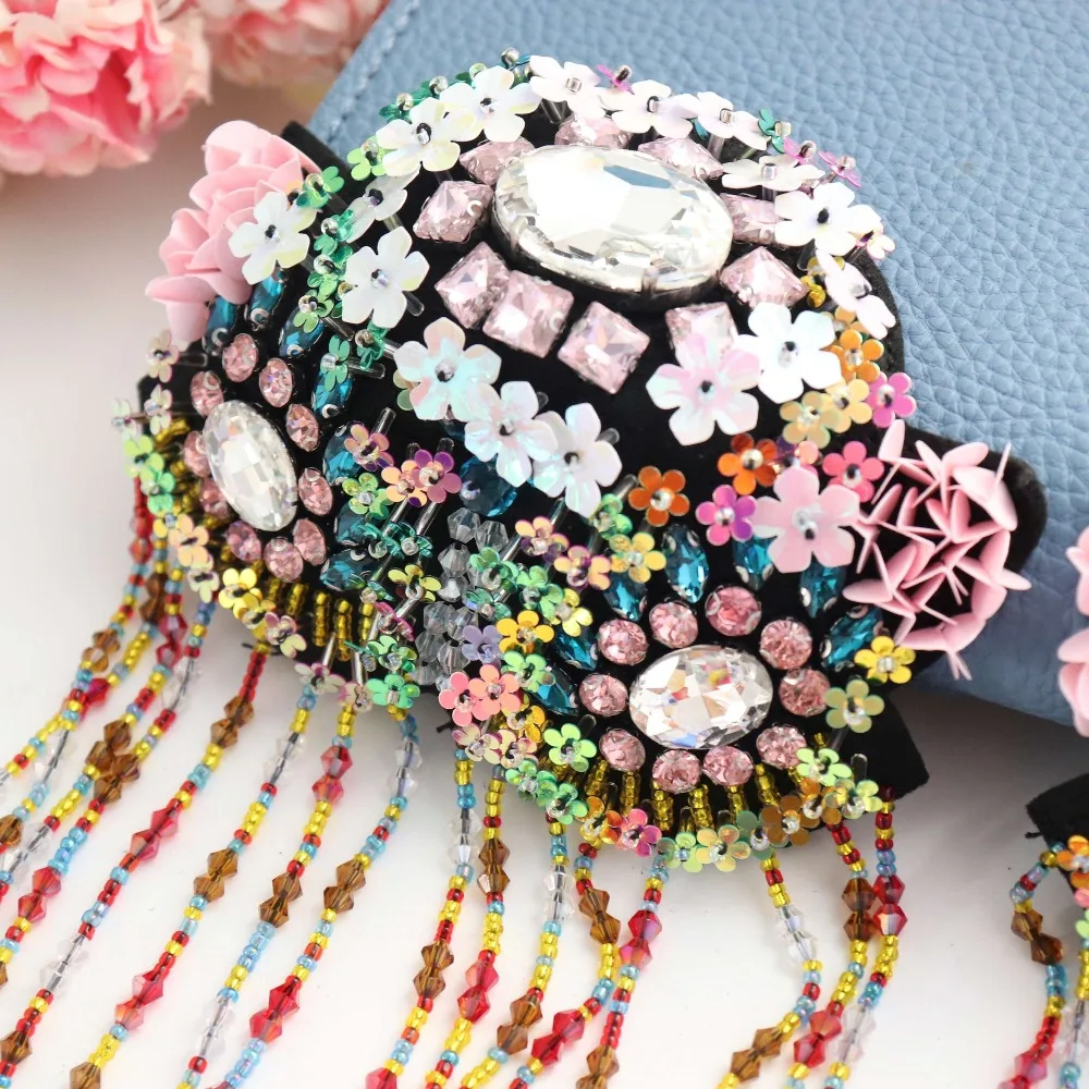 tassel beaded patches for jacket 3