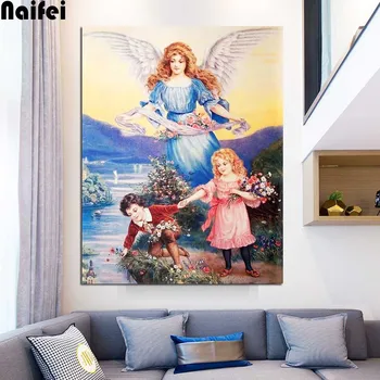 

Angel Girl Diamond Painting Archangel 5D Diamond Mosaic Full Drill Crystal Diamond Embroidery Paintings Home Wall Decor