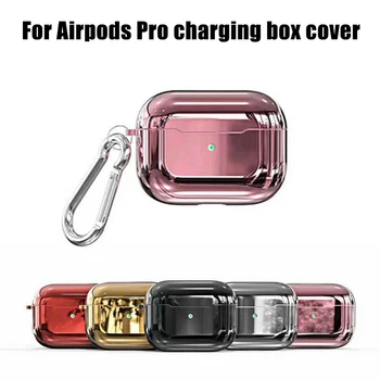 

Protective Cover Protective Case Plating TPU Drop Protection Sleeve Compatible for Apple Airpods Pro Charging Case PUO88