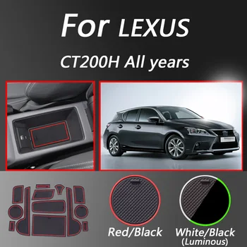 

Anti-Slip Latex Cup Cushion For LEXUS CT200H All years Dust Proof Door Groove Mat Car Styling Interior Accessories Waterproof