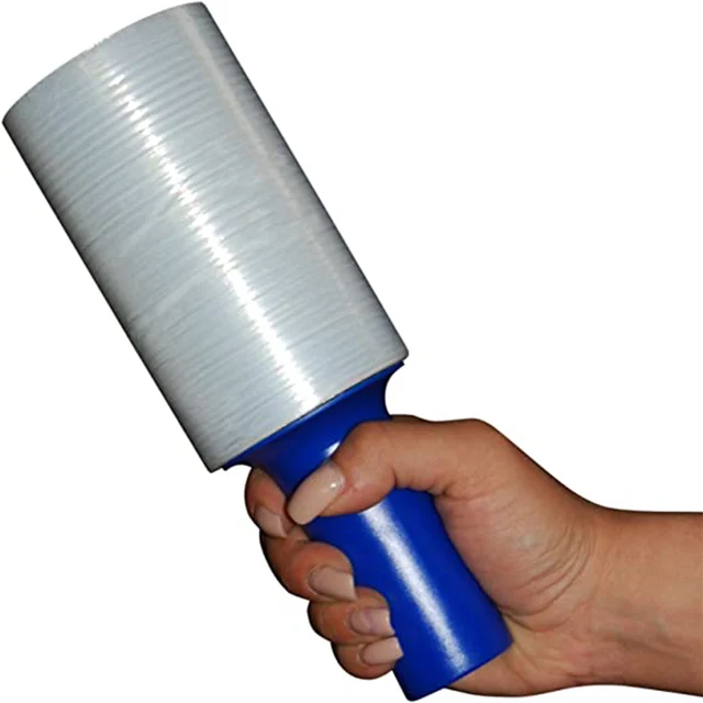 2 Roll With A Handle Clear Stretch Shrink Wrap Film with Handle for