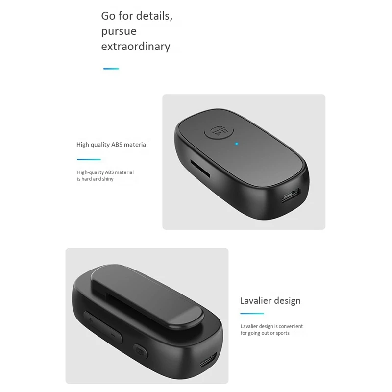 Lavalier 5 0 Bluetooth Car TF Card Playback Long Standby Multifunction Bluetooth Receiver with Headphone Cable