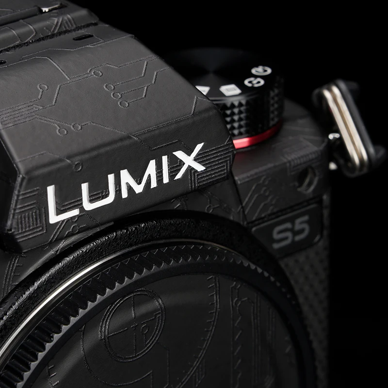 Borsa in pelle alto PU per fotocaera digitale custodia per con tracolla Panasonic LUIX DC