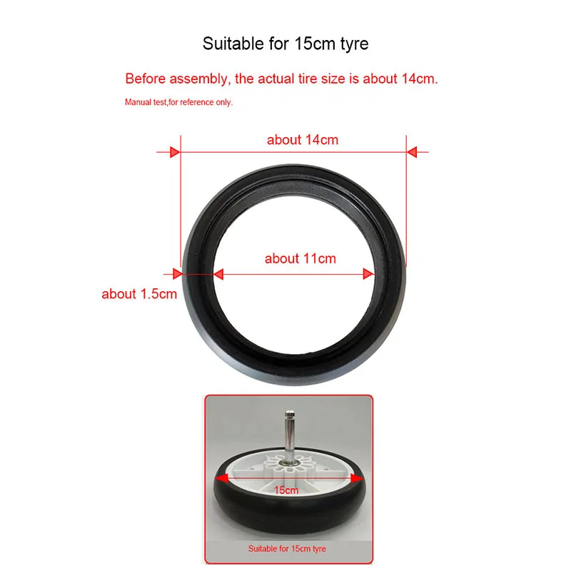 Stroller Wheels For Yoya Plus Series Such As Yoya Plus 2/3/4/Max/Pro Baby Car Accessories PU Trolley 13.5CM 15CM Tyre Covers summer baby stroller accessories