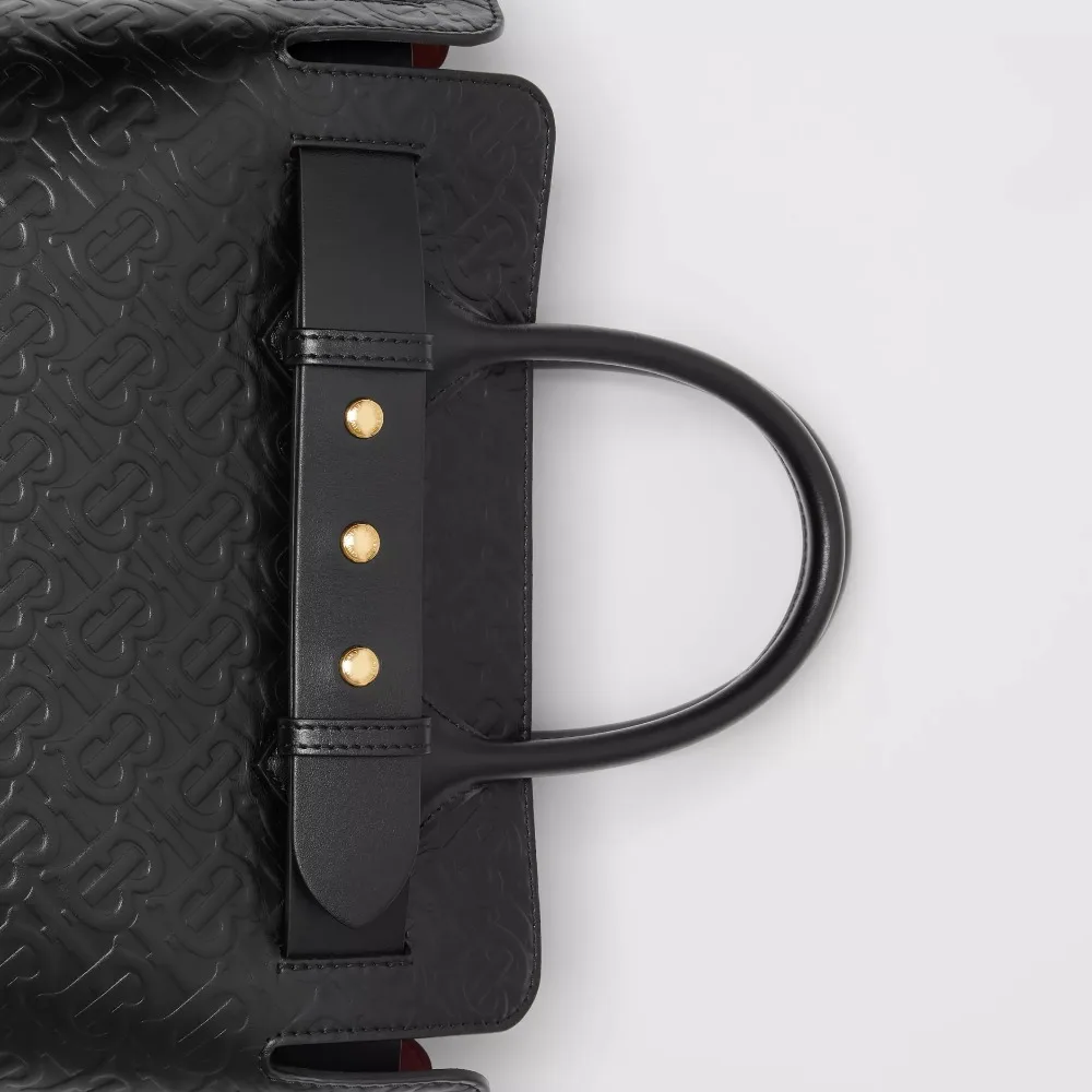 Маленький кожаный тройной ремень с заклепками с монограммой, кожаная сумка Burberry, женские сумки, повседневная женская сумка через плечо, женская сумка 8010011