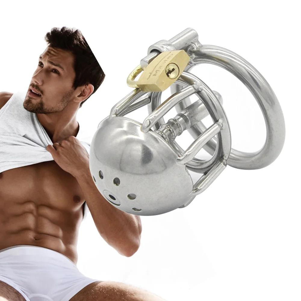 

Hot Selling Male Chastity Cage Cock Ring With Metal Urethral Catheter Chastity Belt Penis Sleeve Bondage Fetish Bdsm Sex Toys