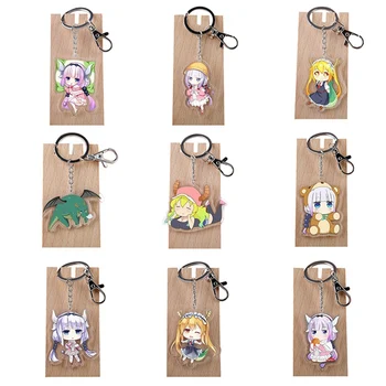 

Japanese Anime Kobayashi-San Chi No Maid Dragon Transparent Acrylic Key Ring Keychain Beauty