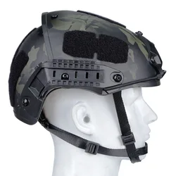 Casco táctico de media cubierta, Protector de cabeza de Paintball de caza, militar, con montaje de visión nocturna, accesorios de Airsoft