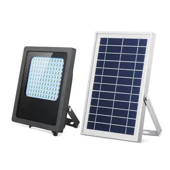 

120 LED Solar Powered Garden Light Remote Control Courtyard Lamp Street Landscape Flood Light for Outdoor