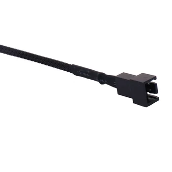 

5 Pcs Power Connector Case Braided Computer Extending 3 Pin Fan Extension Cable Sleeved Male To Female 27cm Accessaries