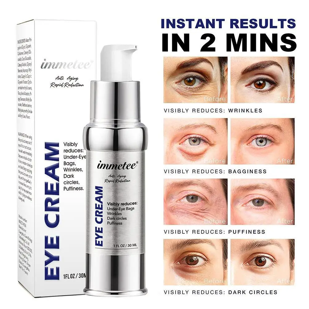 30ml Eye Cream Anti Wrinkle Reduce Bag Dark Circles Peptide Viatamin E Retinol Hyalunronic Acid Ceramide Protein Coconut Oil |