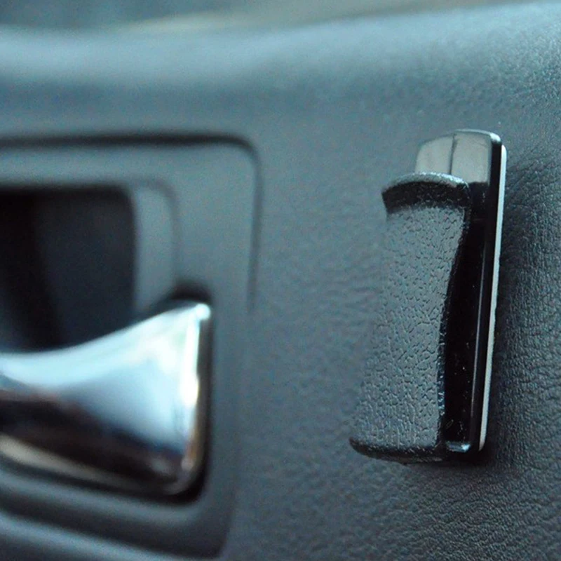 

2 Pcs Multifunctional Card Glasses Ticket Holder Auto Car Clip Black Dashboard Door Adhesive Clips Car Styling Accessories