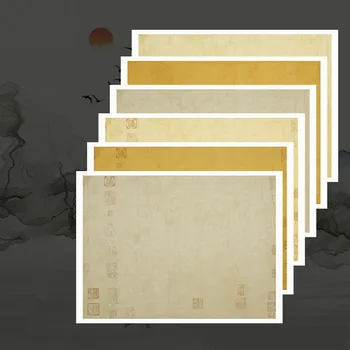 

Rice Paper Chinese Batik Calligraphy Paper for Verse Papel Arroz Calligraphy Competition Special Half Ripe Xuan Paper Stationery