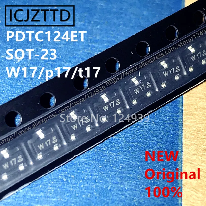 100 шт. PDTC143ZK маркировка 18 ламп SOT-23 SOT346 оригинальный PDTC124ET W17 p17 t17 PDTC144ET W08 p08 t08 PDTC144E |