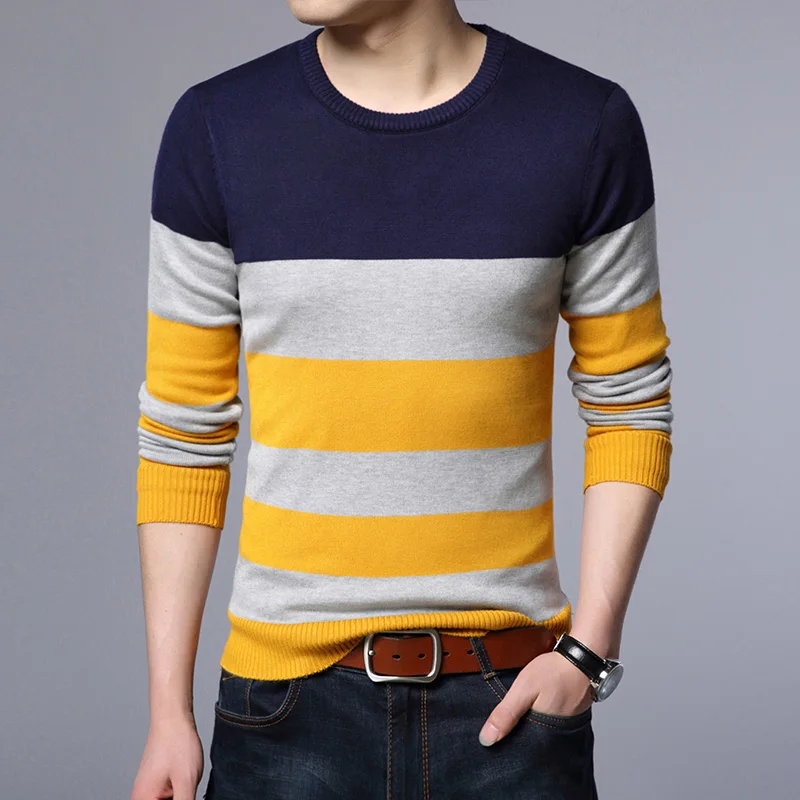 AIRGRACIAS Sweater Men Autumn Winter Warm Mens Knitted Thicken Fleece Sweaters Casual O-Neck Pull Homme Pullover Men Size M-4XL AIRGRACIAS Sweater Men Autumn Winter Warm Mens Knitted Thicken Fleece Sweaters Casual O-Neck Pull Homme Pullover Men Size M-4XL
