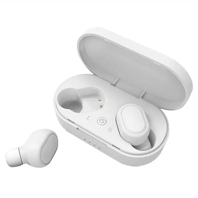 Белый A6s TWS M1 беспроводные Bluetooth наушники 5,0 беспроводные наушники стерео гарнитуры с микрофоном свободные наушники - Цвет: Белый