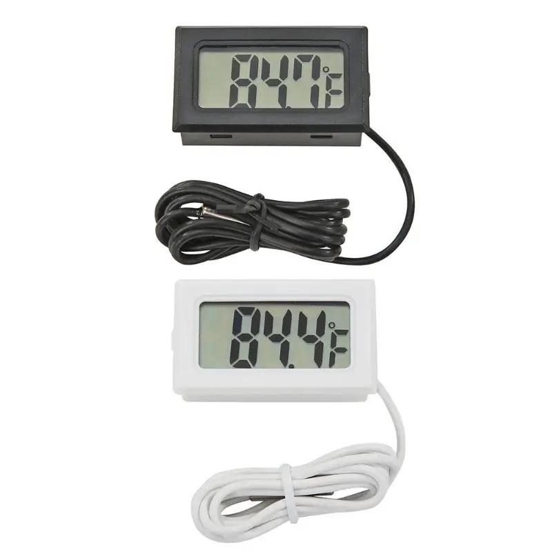 

Electronic Thermometer LCD Digital Thermometer Pet Fish Tank Refrigerator Water Temperature with Waterproof Sensor Measure Tool