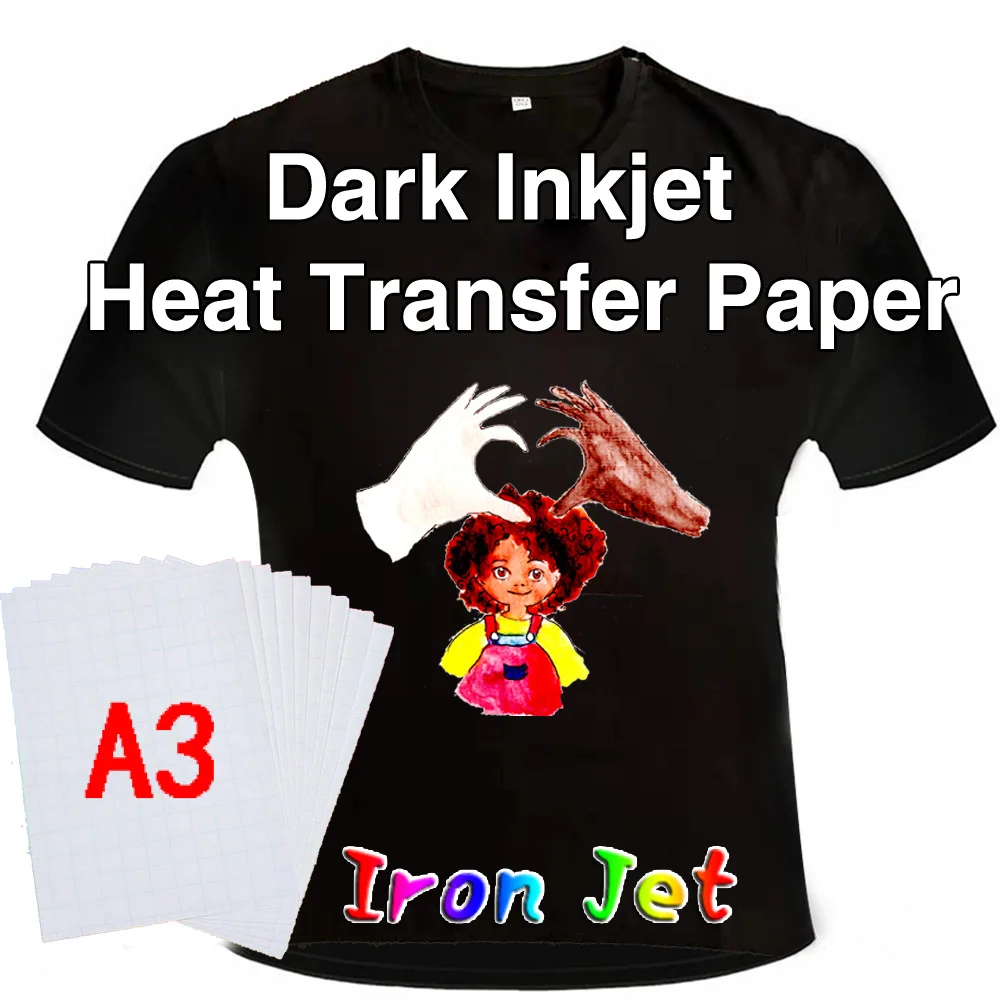 A3 Dark Color Sublimation Heat Transfer Paper for T-shirt/ Pillowcase/ Cloth 