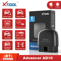 XTOOL-escáner de diagnóstico AD10 OBD2, dispositivo compatible con Bluetooth, ELM327, lectura de código de ingeniería, funciona con iOS/Android y HUD Head Up Display