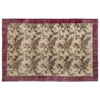

Handmade Natural Vintage Turkish Area Rug 184x281 Cm-6'0''X9'3''