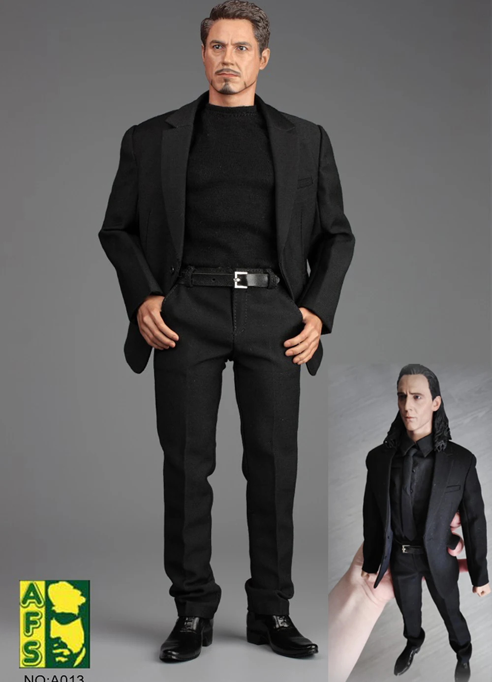 1:6 Scale Iron Man Tony Stark T-shirt Clothing Suit Set+Shoes Model F 12/" Figure