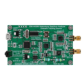 

1pc USB Spectrum Analyzer LTDZ 35-4400M Spectrum Signal Source RF Frequency Domain Analysis Tool with Tracking Source Module