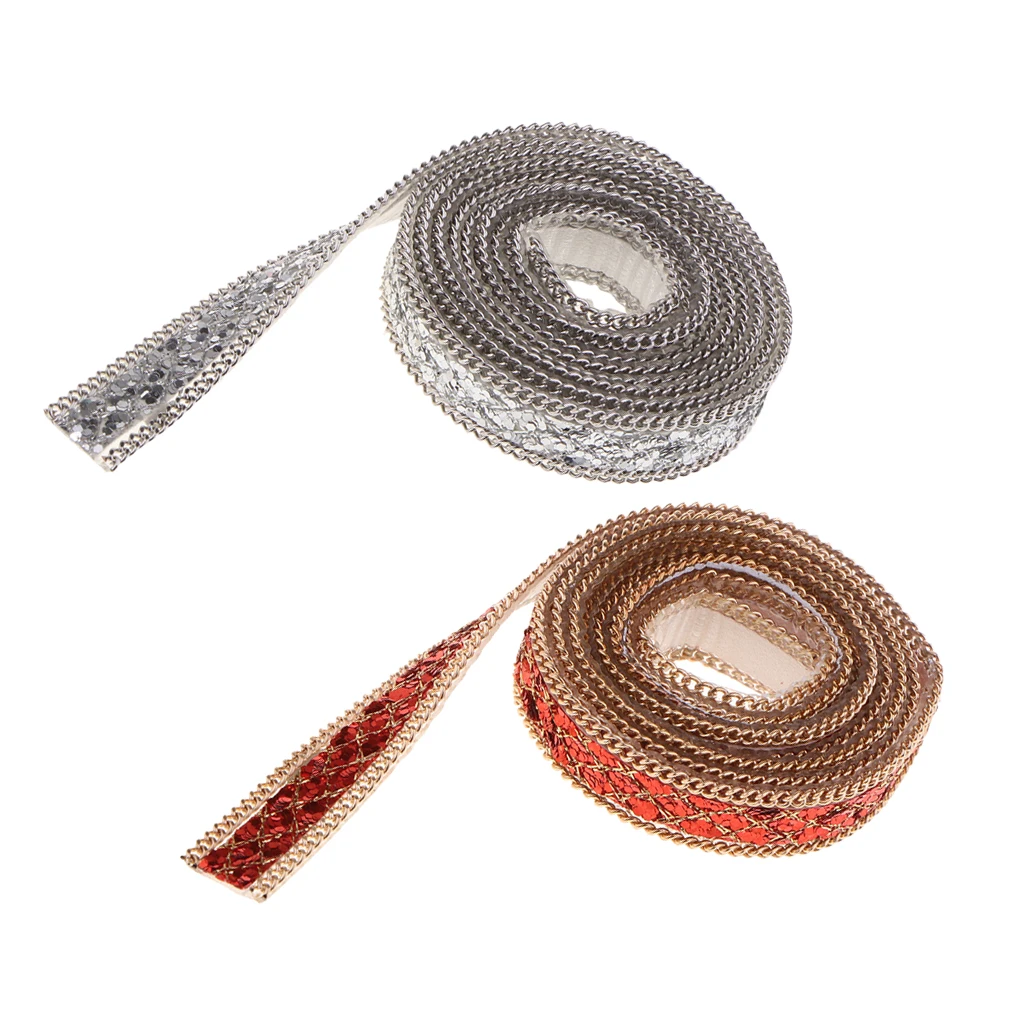1 Yard 10mm Beaded Lace Trim for Clothes Dress DIY Craft Crystal Rhinestone Applique Decorative Banding Belt Ribbon Wrap 