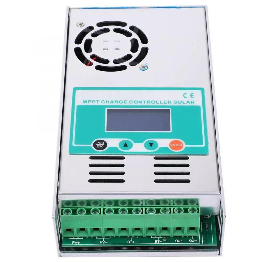 Контроллер солнечной HHJ-60A MPPT-60A регулятор разряда заряда солнечной системы с вентилятором солнечной зарядки