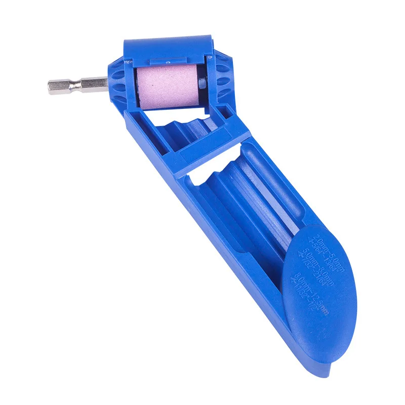 Urijk Grinding Wheel Drill Bit Sharpener Portable Wear Resisting Corundum Grinding Wheel Electric Titanium Drill Auxiliary Tool