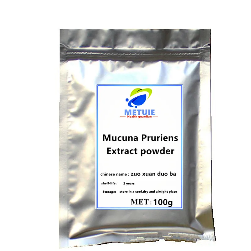 

Hot sale Pure Mucuna Pruriens Extract l dopa Powder Dopamine sports nutrition protein Supplement body enhance libido free shipp.