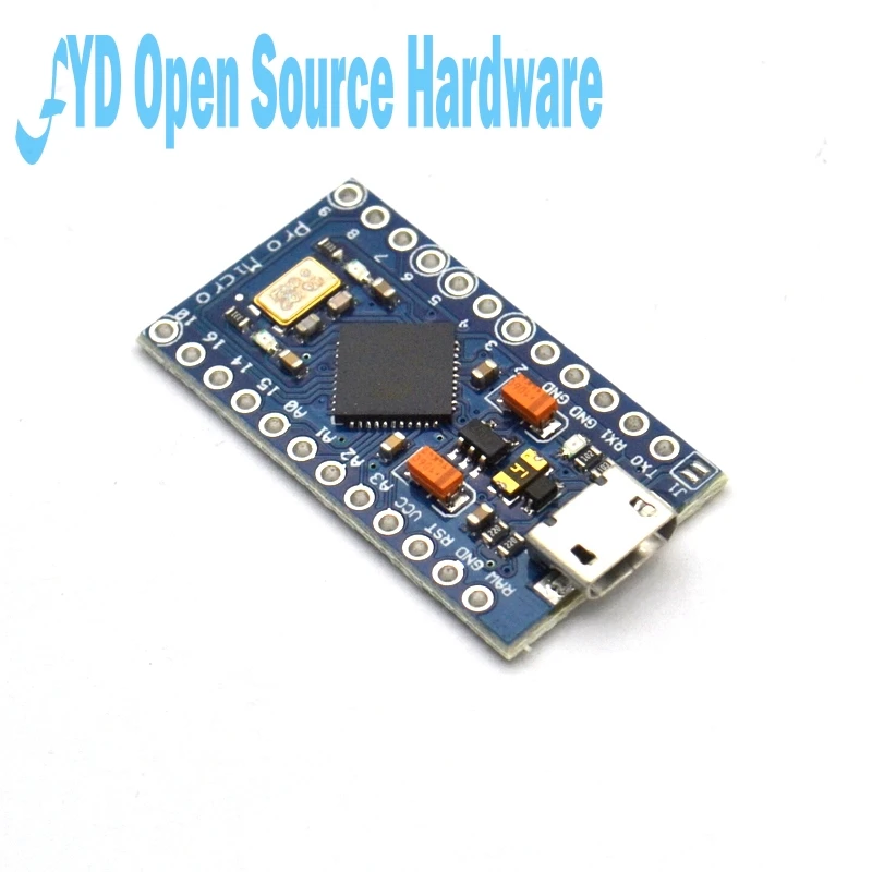 Сменный ATmega32U4 ATmega328 Pro Micro 5 в 16 МГц для Arduino Mini с 2 рядным штырьковым разъемом