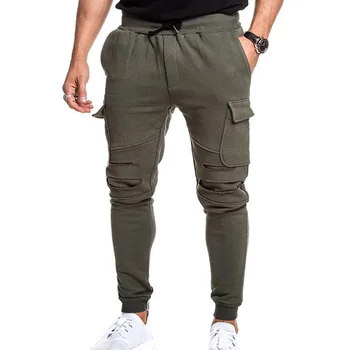 

Oeak Autumn Drawstring Joggers Cargo Pants Comfort Men Pencil Pants Casual Pockets Sweatpant Sportswear Military Trousers 2020