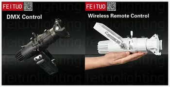 

E-(2/lot) Mini Led Leko Profile Spot Light WW/CW Wireless Remote Control or DMX for Gallery Theater