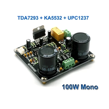 

100W TDA7293 Mono High Power Single Channel Audio Power Amplifier Board KA5532 UPC1237 Integrated HIFI Home Theater DIY AMP